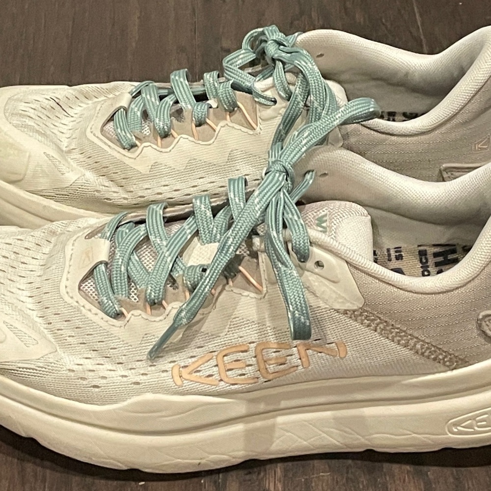 Women's KEEN WK450 walking shoes Birch/Peach Parfait 8 - Picture 4 of 7